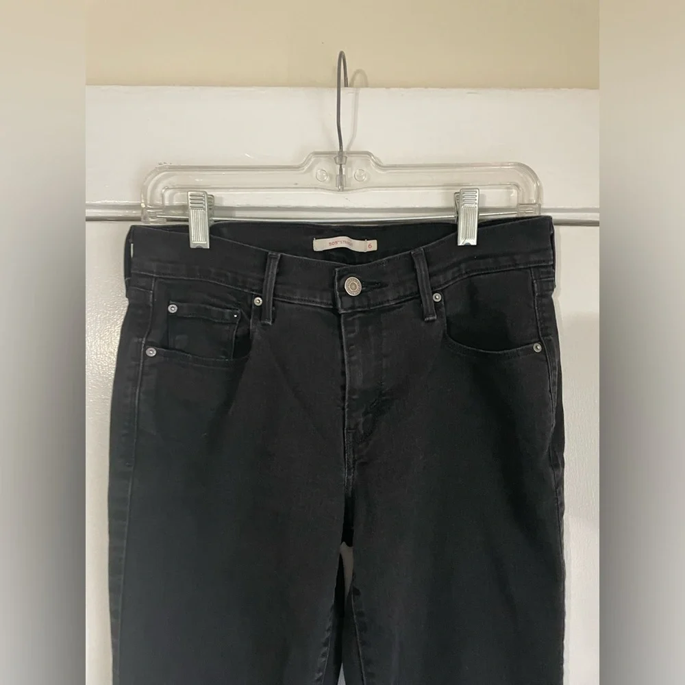 Levi’s 505 black straight jeans size‎ 6